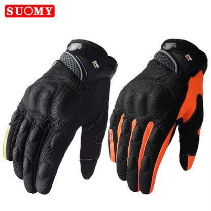 Motorcycle Gloves Summer Full Finger Protective Guantes Motocross Luva Motociclista Touch Screen Moto Racing Gloves M-XXL