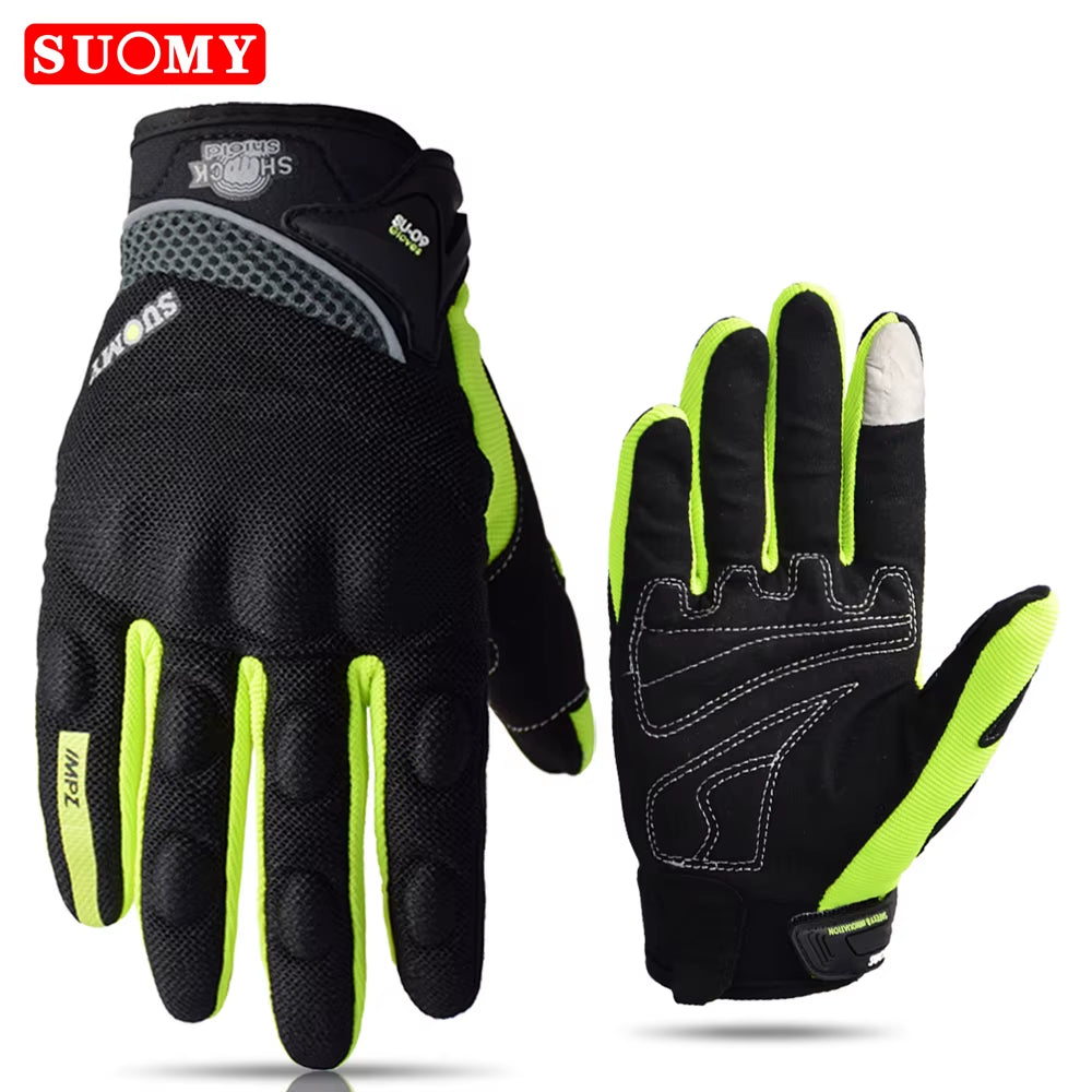 Motorcycle Gloves Summer Full Finger Protective Guantes Motocross Luva Motociclista Touch Screen Moto Racing Gloves M-XXL