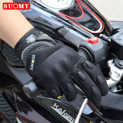 Motorcycle Gloves Summer Full Finger Protective Guantes Motocross Luva Motociclista Touch Screen Moto Racing Gloves M-XXL
