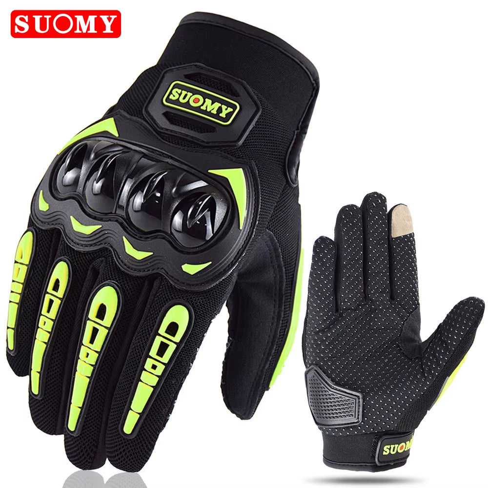 Motorcycle Gloves Summer Full Finger Protective Guantes Motocross Luva Motociclista Touch Screen Moto Racing Gloves M-XXL