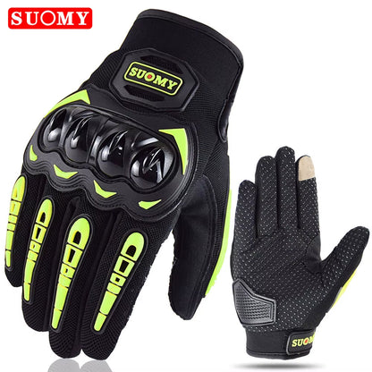Motorcycle Gloves Summer Full Finger Protective Guantes Motocross Luva Motociclista Touch Screen Moto Racing Gloves M-XXL