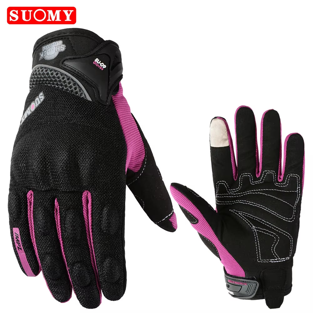 Motorcycle Gloves Summer Full Finger Protective Guantes Motocross Luva Motociclista Touch Screen Moto Racing Gloves M-XXL