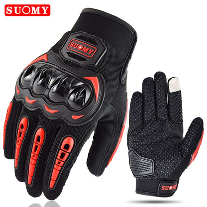 Motorcycle Gloves Summer Full Finger Protective Guantes Motocross Luva Motociclista Touch Screen Moto Racing Gloves M-XXL