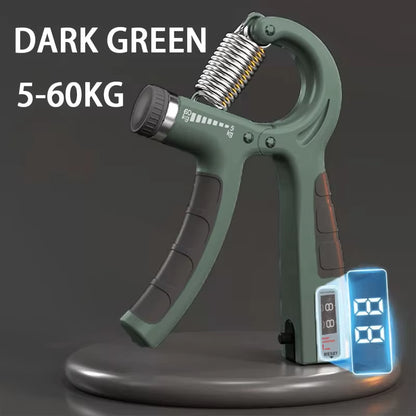 5-60Kg Ajustável Aperto De Mão Fortalecedor Treinador De Aperto De Mão Com Contador De Pulso Antebraço E Exercitador De Mão Para Construção Muscular