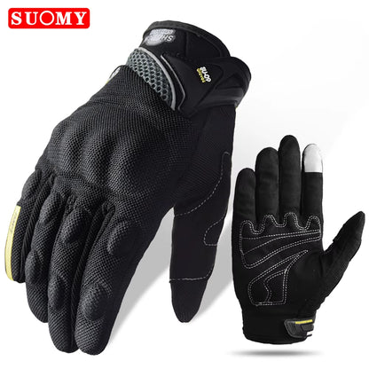 Motorcycle Gloves Summer Full Finger Protective Guantes Motocross Luva Motociclista Touch Screen Moto Racing Gloves M-XXL