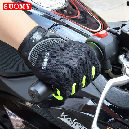 Motorcycle Gloves Summer Full Finger Protective Guantes Motocross Luva Motociclista Touch Screen Moto Racing Gloves M-XXL