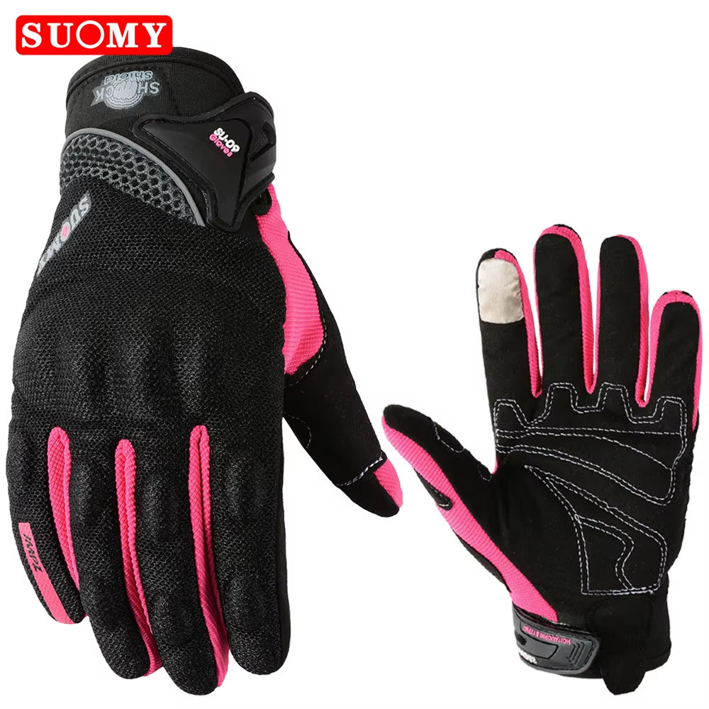 Motorcycle Gloves Summer Full Finger Protective Guantes Motocross Luva Motociclista Touch Screen Moto Racing Gloves M-XXL