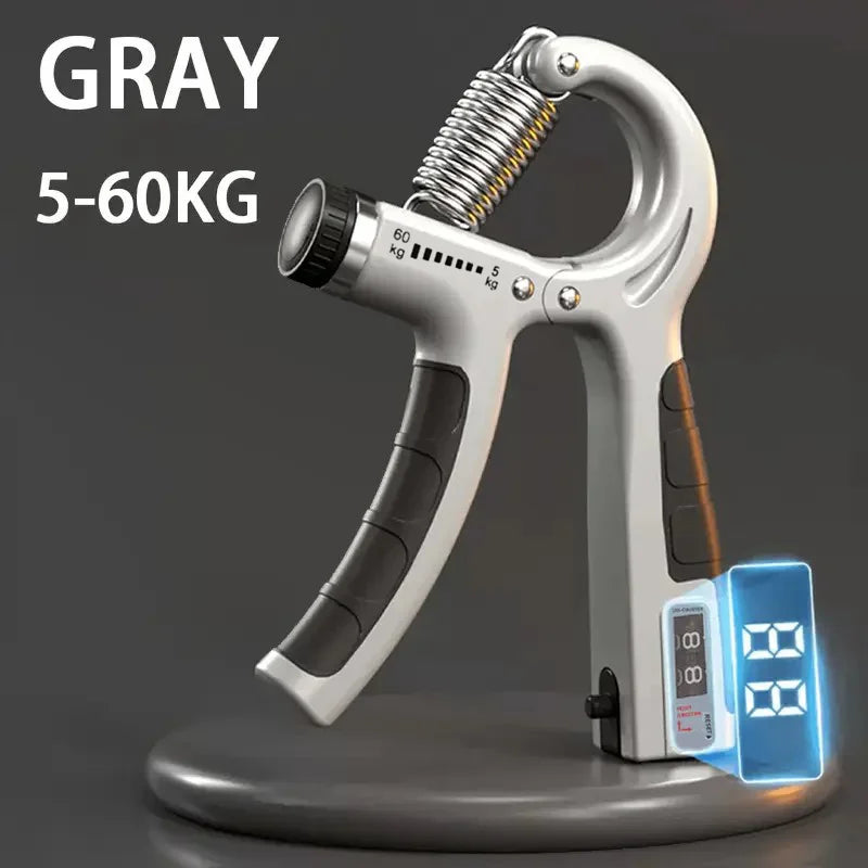 5-60Kg Ajustável Aperto De Mão Fortalecedor Treinador De Aperto De Mão Com Contador De Pulso Antebraço E Exercitador De Mão Para Construção Muscular