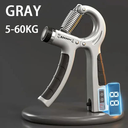 5-60Kg Ajustável Aperto De Mão Fortalecedor Treinador De Aperto De Mão Com Contador De Pulso Antebraço E Exercitador De Mão Para Construção Muscular