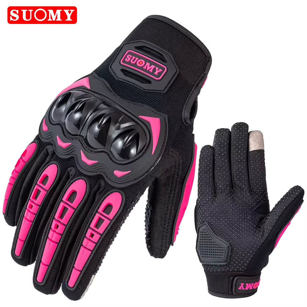 Motorcycle Gloves Summer Full Finger Protective Guantes Motocross Luva Motociclista Touch Screen Moto Racing Gloves M-XXL