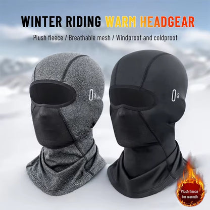 Winter Warm Cycling Cap for Men Bicycle Motorcycle Balaclava Windproof Sports Scarf Velvet Bike Face Cover Women Hiking Ski Hat