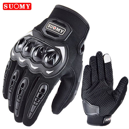 Motorcycle Gloves Summer Full Finger Protective Guantes Motocross Luva Motociclista Touch Screen Moto Racing Gloves M-XXL