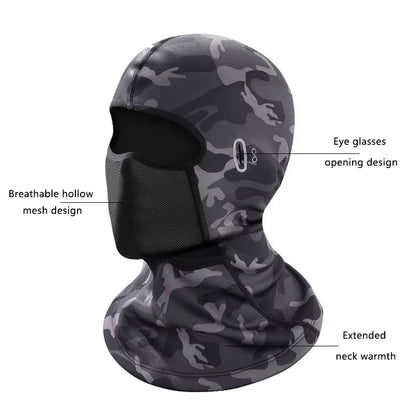 Winter Warm Cycling Cap for Men Bicycle Motorcycle Balaclava Windproof Sports Scarf Velvet Bike Face Cover Women Hiking Ski Hat